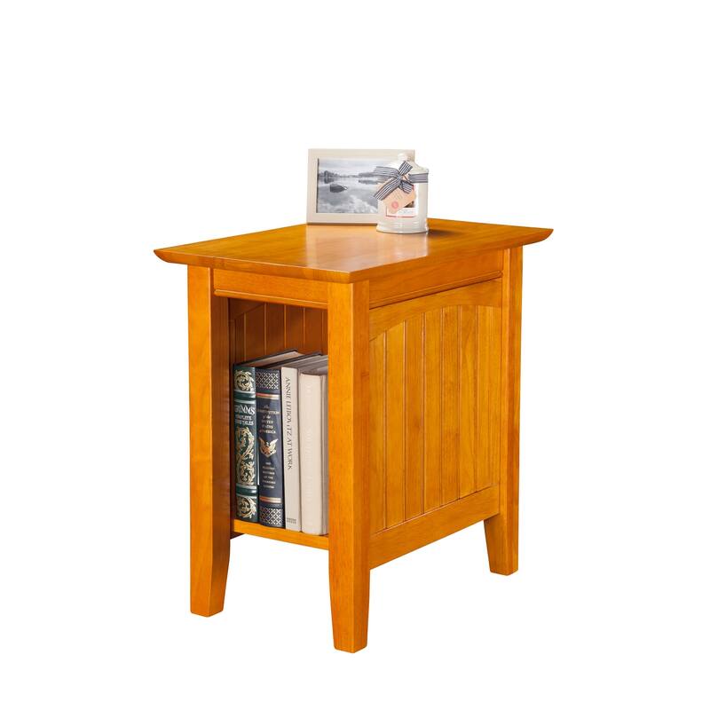 Side Table Accent Table for Couch Living Room Chair White Finish - 22