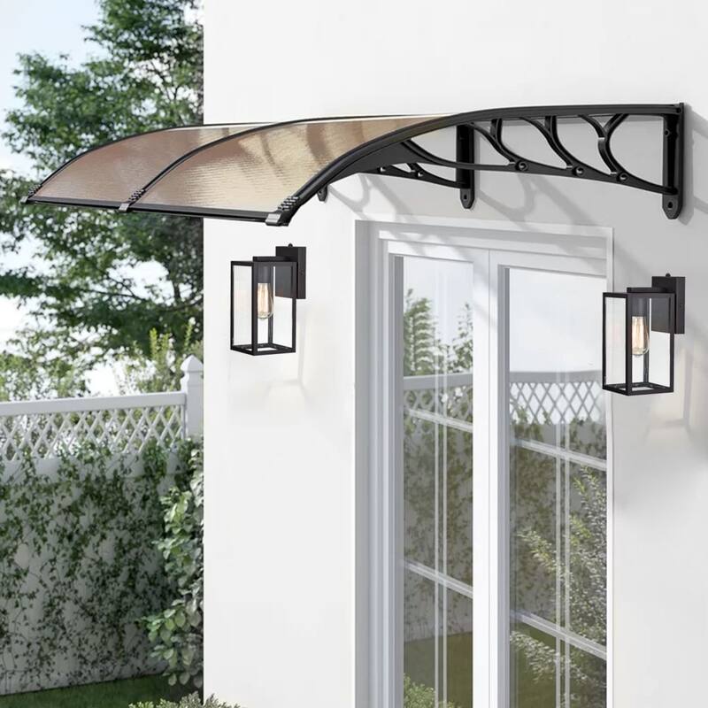 Franklin 2 Pack Outdoor Wall Lantern with Dusk to Dawn Sensor
