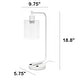 preview thumbnail 19 of 35, Lalia Home Modern Iron Desk Lamp with USB Port and Glass Shade - N/A