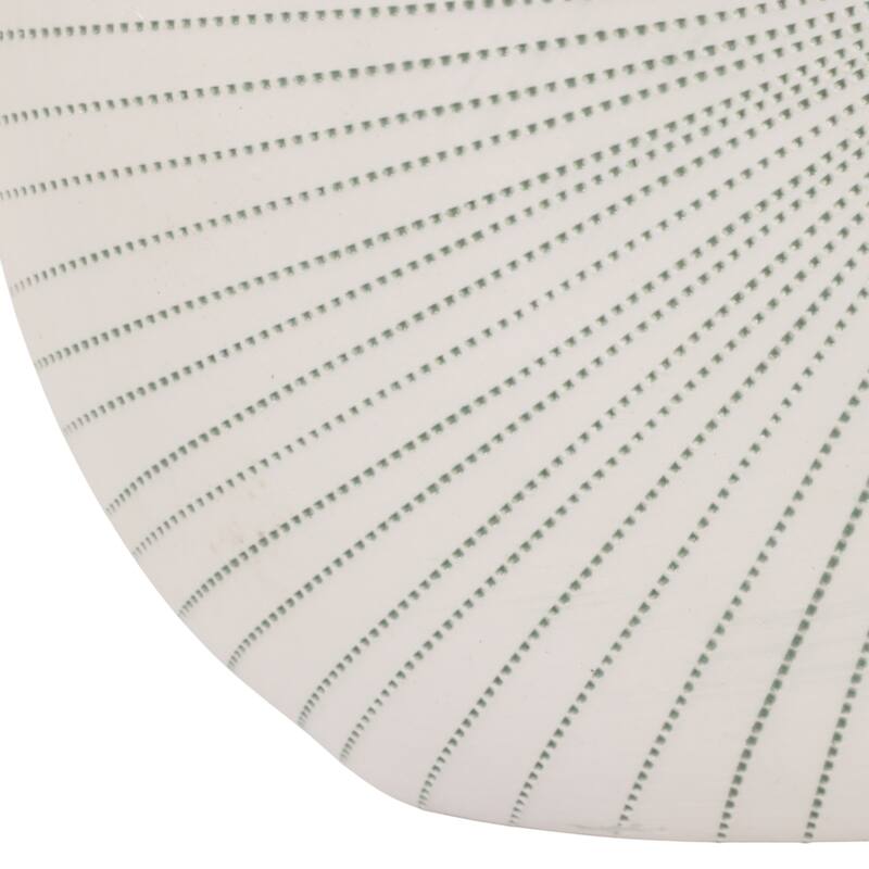 Round Shell Ceramic Vase - Stylish Dotted Pattern Flower Vase