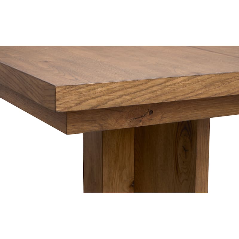 Magnussen Home Marcel Harvest Brown Extendable Trestle Dining Table - 40''W x 65.88''D x 30''H