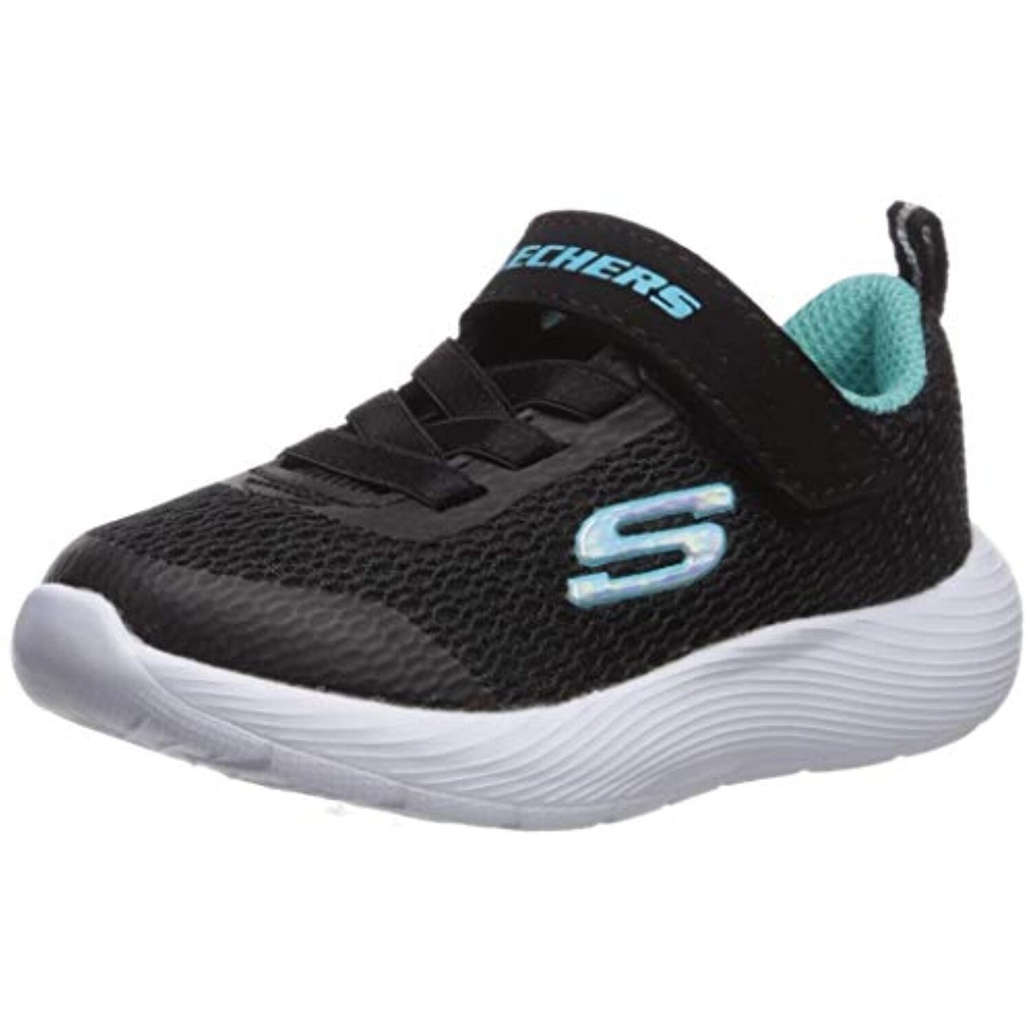 girls black skechers