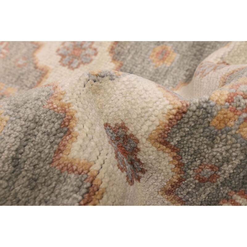 ECARPETGALLERY Hand-knotted Jules Serapi Light Grey Wool Rug - 8'3 x 9'11