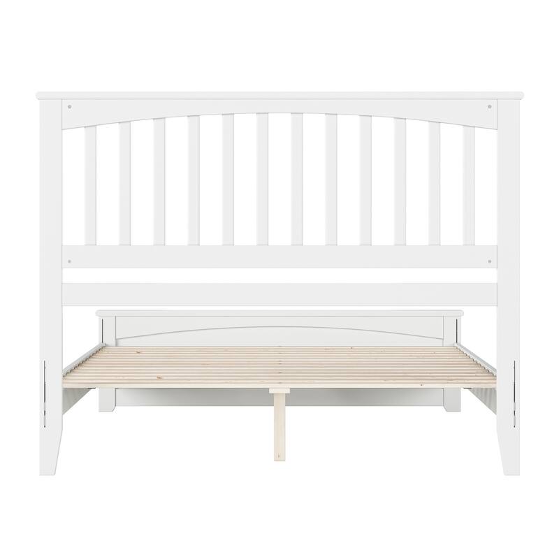 Becket Solid Wood Low Profile Platform Bed with Matching Footboard