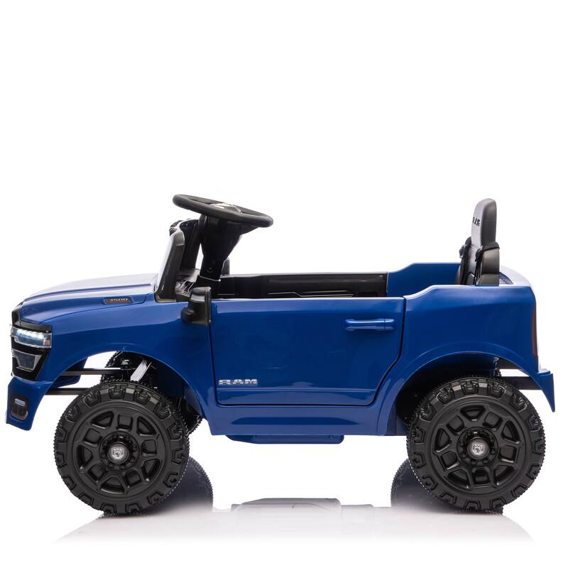 Licensed Dodge RAM 3500 12V Kids Ride On Truck, W/ Remote Control, 2WD & Rear Shock Suspension, LED Headlights