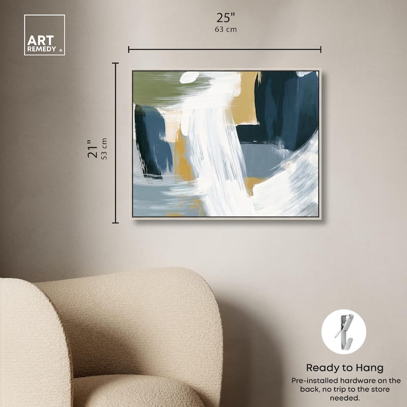Moss Layers III Canvas by Art Remedy