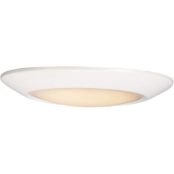 slide 1 of 1, Maxim 87642WT Diverse 8" Wide LED Flush Mount Bowl Outdoor Ceiling White