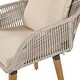 preview thumbnail 18 of 18, 5 Pieces Patio Furniture Chair Sets, Patio Conversation Set With Wicker Cool Bar Table,Ottomans,Outdoor Furniture Bistro Sets