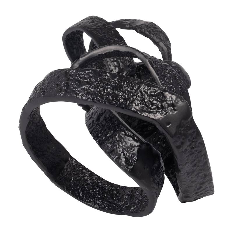 Sagebrook Home Metal, 27" Swirly Table Object, Novelty, 8"H, Solid Color - 27" x 10" x 8"