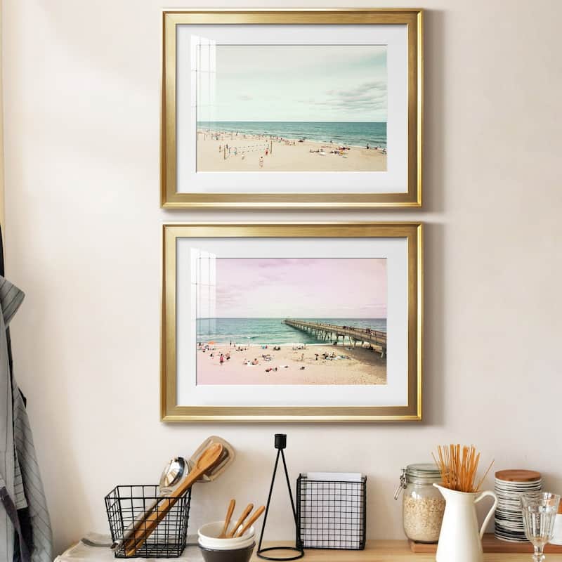 Day at the Beach Premium Framed Print - Ready to Hang