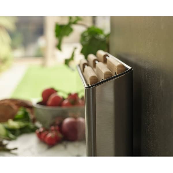 Joseph Joseph Folio Steel Bamboo 3-Piece Cutting Board Set with Steel Case - Silver
