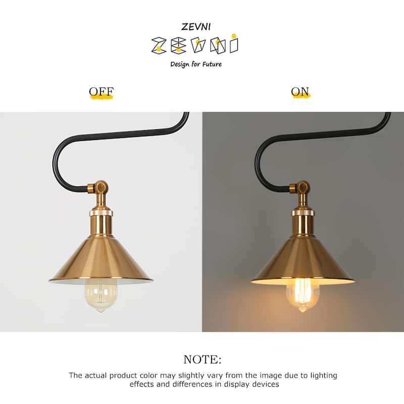 Modern Vintage 1-Light Gold Brass Metal Pendant Light Foyer Ceiling Lights