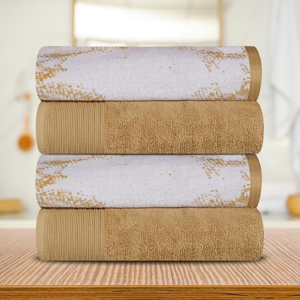 Gold colored sale towels