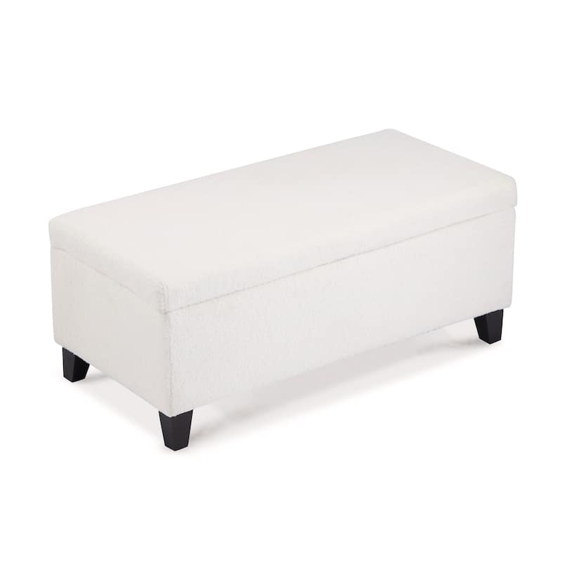 Breanna Floral Upholstered Storage Ottoman by Christopher Knight Home