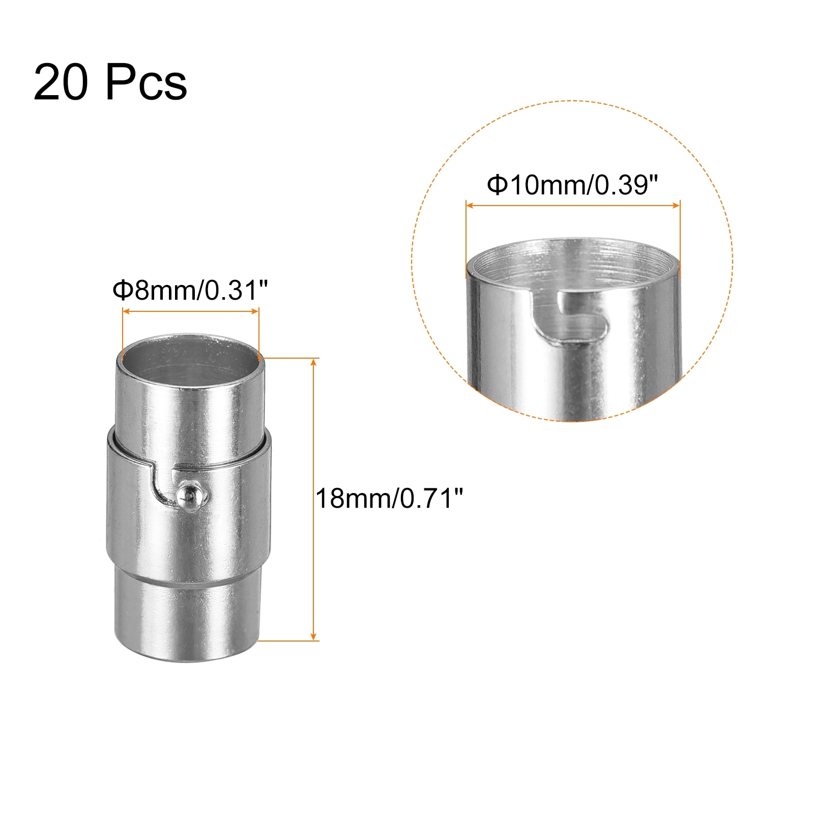 Leather Cord End Clasp, Hole Magnetic Clasps Jewelry Making