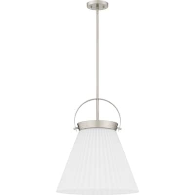 Thibault 1-Light Brushed Nickel Pendant Light