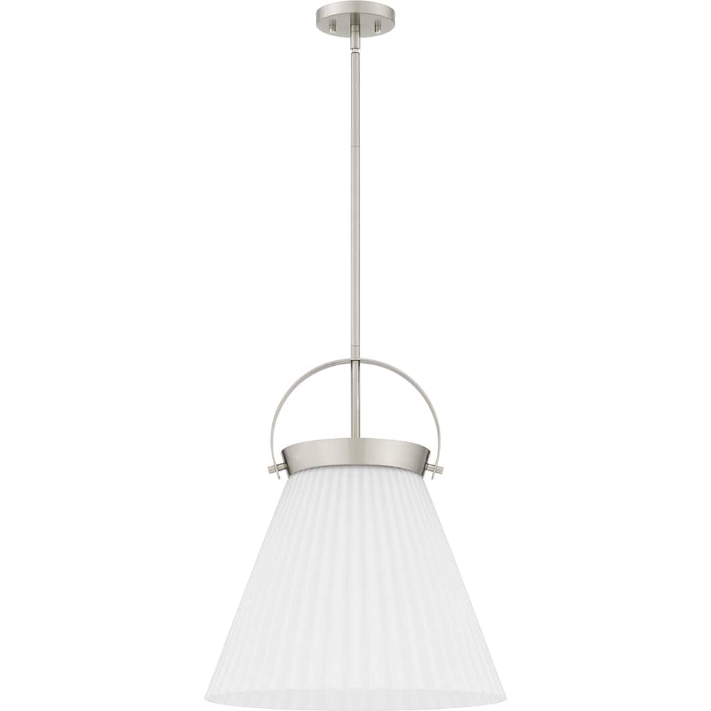Thibault 1-Light Brushed Nickel Pendant Light