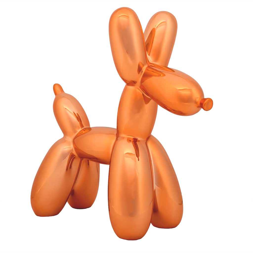 National Tree Company 11" Halloween Balloon Dog Figurine Indoor Decoration, Orange - 11 in