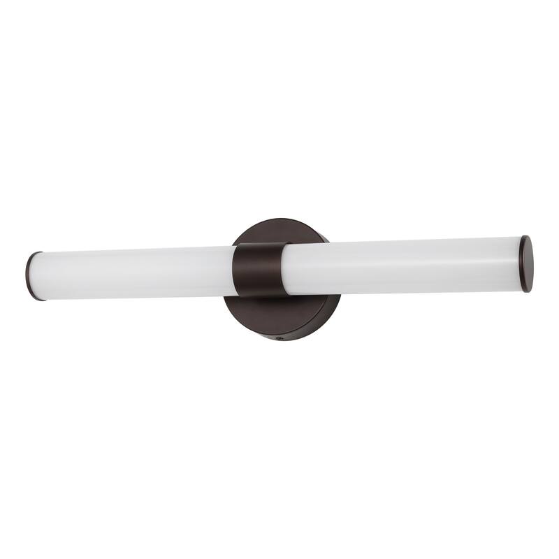Elyse 20.13" 1-Light Industrial Mid-Century Iron Integrated LED Vanity Light, by JONATHAN Y
