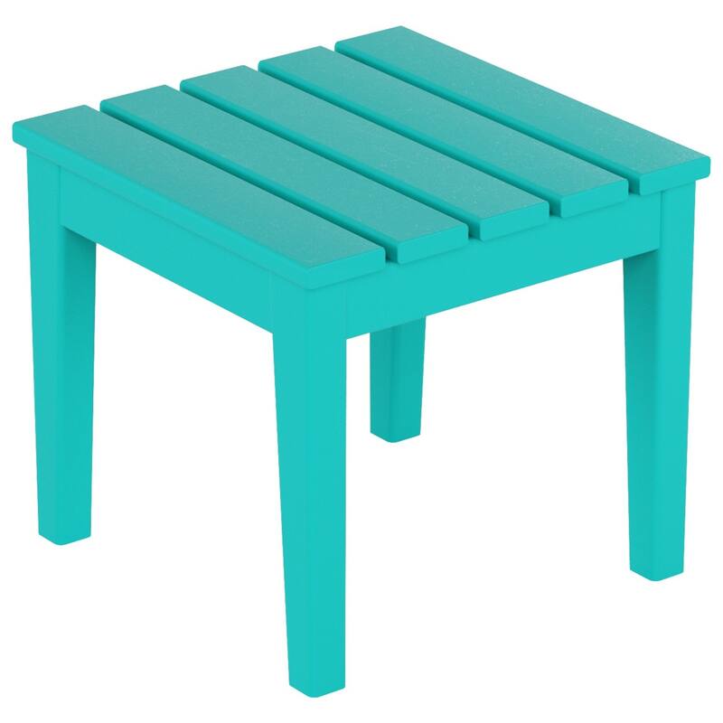 Polytrends Laguna Outdoor Patio 3-Piece Garden Arm Chair Conversation Set With Side Table