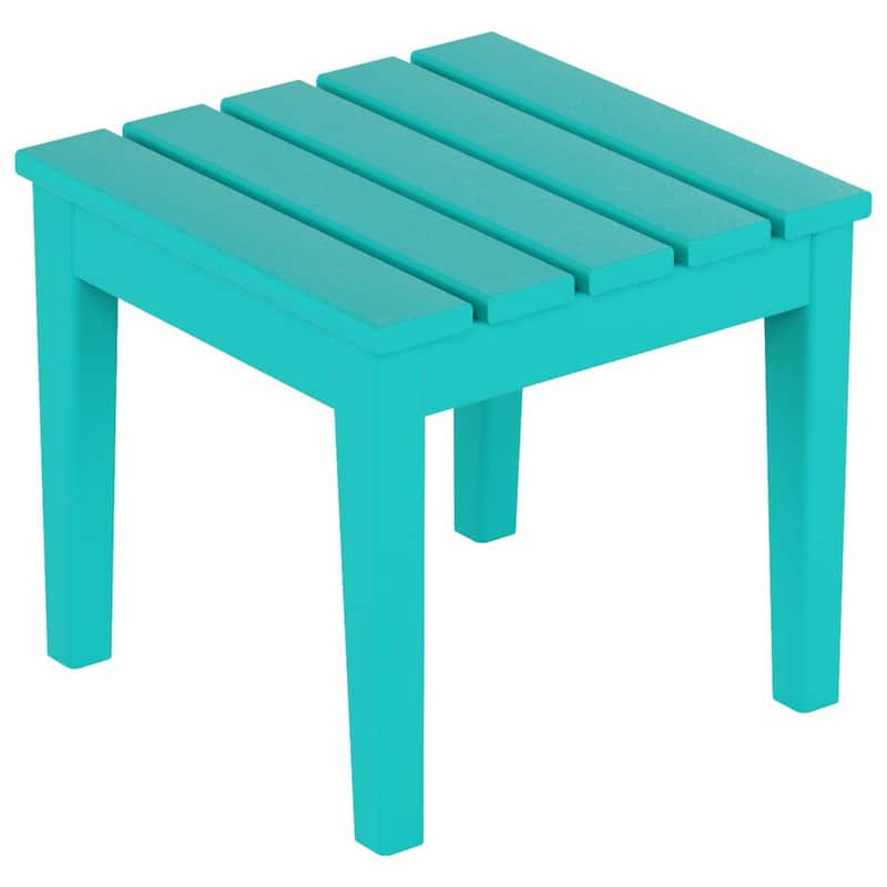 Polytrends Laguna Outdoor Patio Garden Arm Chair Set with Side Table