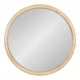 preview thumbnail 1 of 10, Kate and Laurel Pao Round Framed Wall Mirror 28" Diameter - Natural