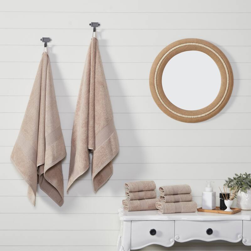 Fabstyles 8 Piece Plush Cotton Towel Set
