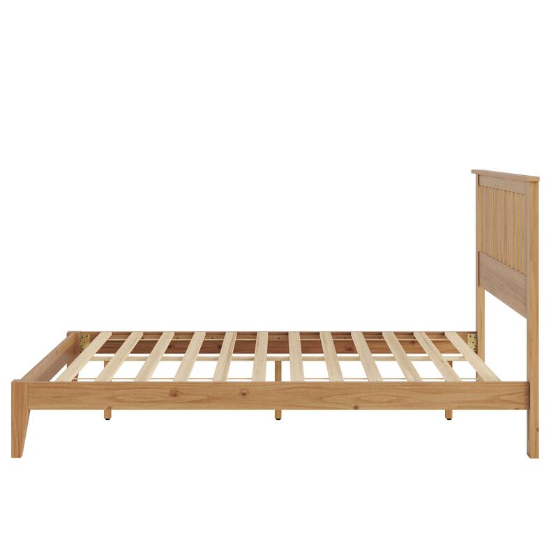 GDFStudio - Malinda Mission Wood Panel Bed with Slat Support