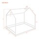 preview thumbnail 11 of 9, Size House Bed , Playhouse Design with Roof, Sturdy Pine Wood Frame, Semi-Enclosed Space