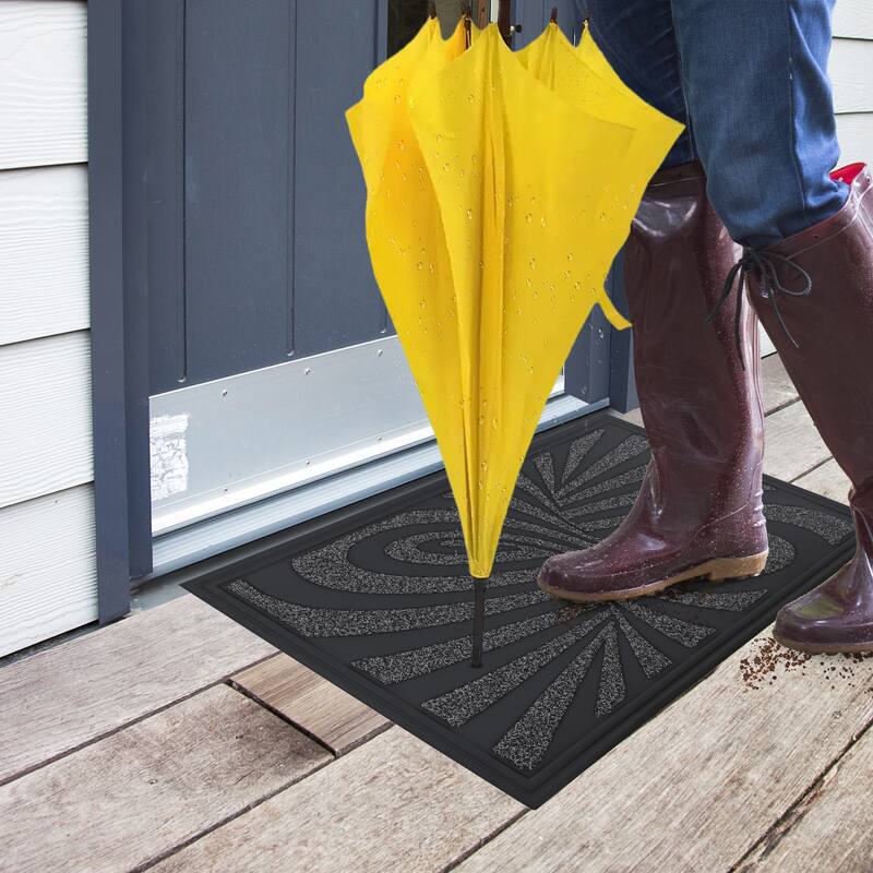 Superio Non-Slip Doormat for Entry, 18" x 30", Waterproof, Mat
