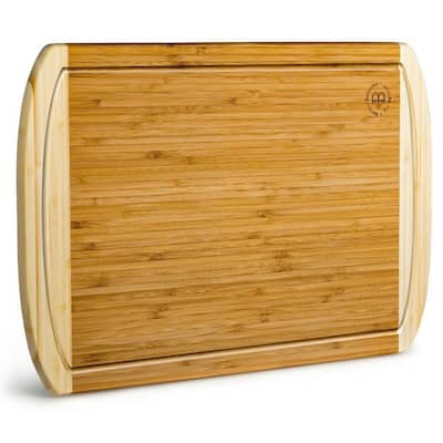 Large Cutting Board, Kitchen Chopping Board, with Juice Grooves.