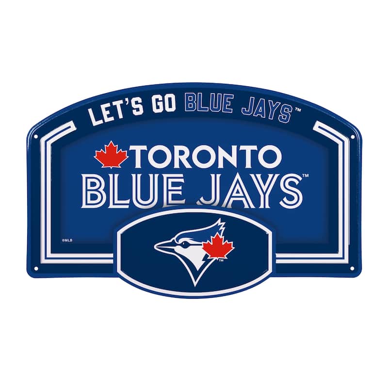 Toronto Blue Jays Embossed Steel Wall Sign, 11" x 17"