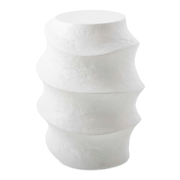 slide 2 of 5, Uttermost Winded Outdoor White Accent Table