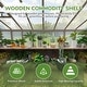 preview thumbnail 30 of 39, VEIKOUS Wooden Greenhouse Shelves, Heavy-Duty Storage Shelving for Wooden Greenhouses, 5 Available Sizes