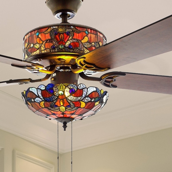 Copper Grove Guasipati 52-inch Tiffany-style Magna Carta