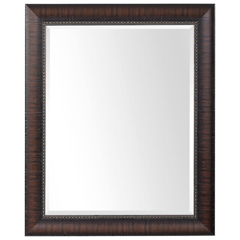 Uttermost Wythe Burnished Wood Mirror