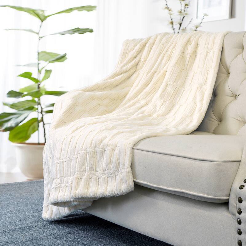 Saga Double Sided FauxFur Throw