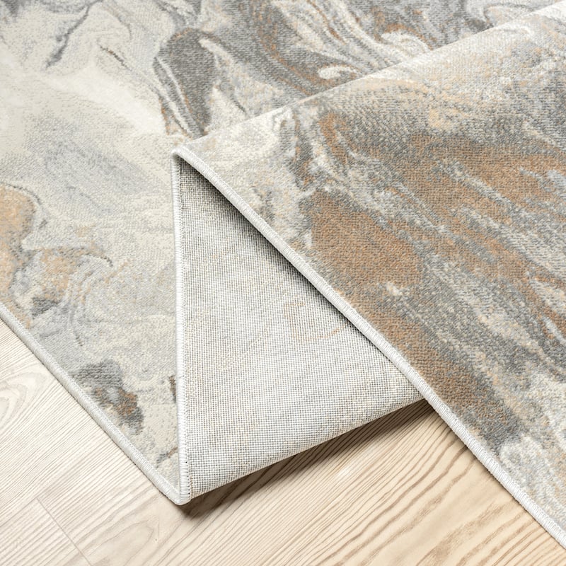 Abani Rugs Regal REG500 Swirl Abstract Low Pile Area Rug