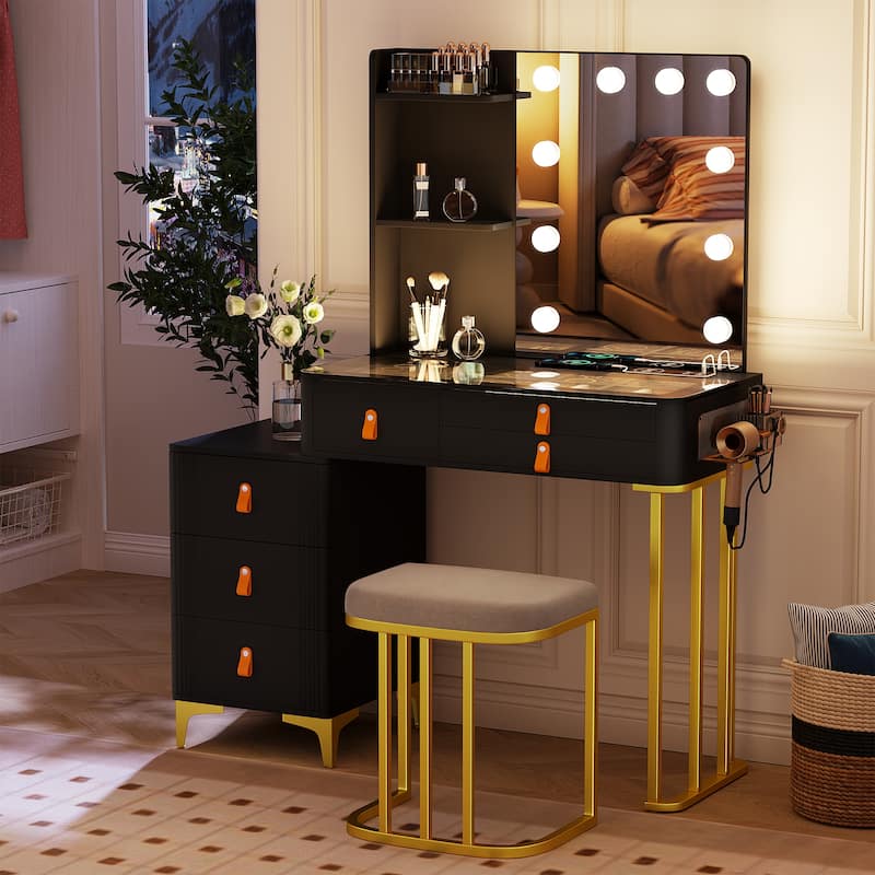 Makeup Vanity with 3 Lighting Colors