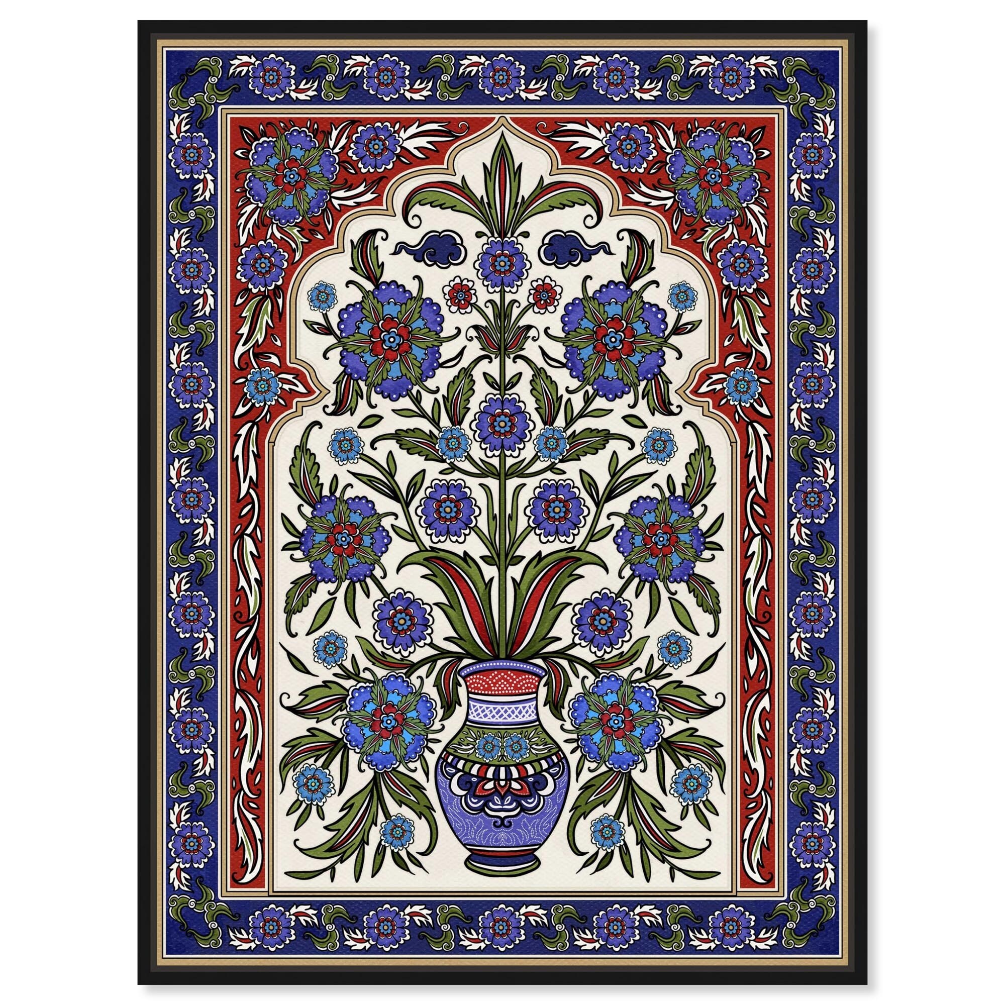 Royal Vase Bloom Canvas by Art Remedy