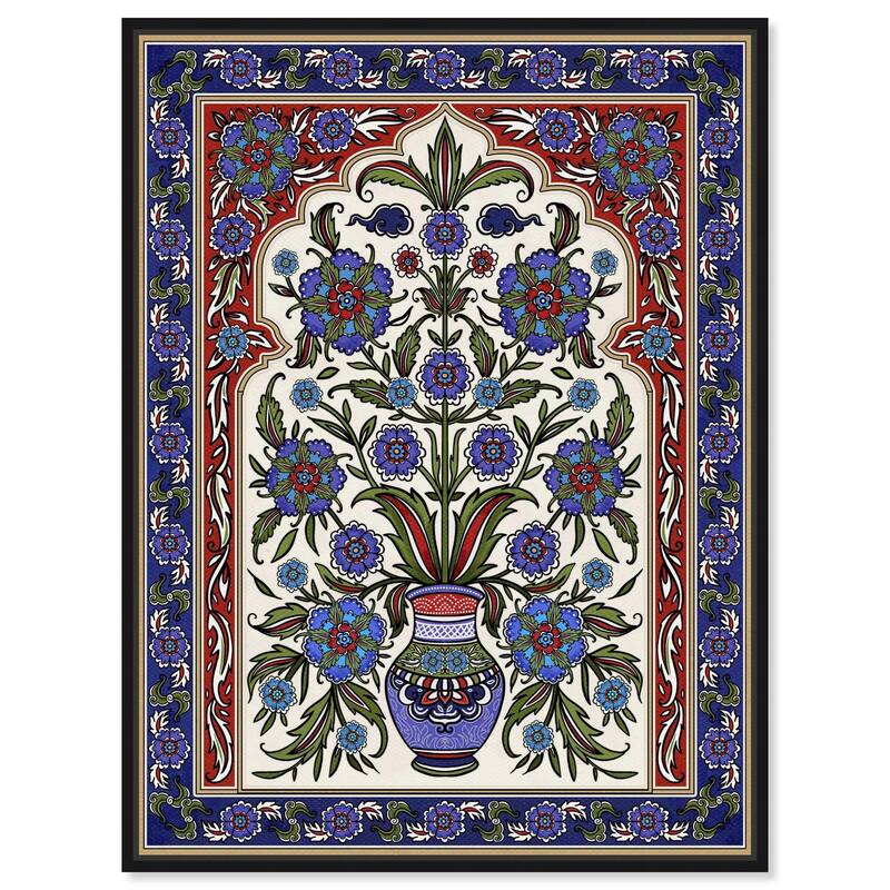 Royal Vase Bloom Canvas by Art Remedy - Black - 16" x 20"