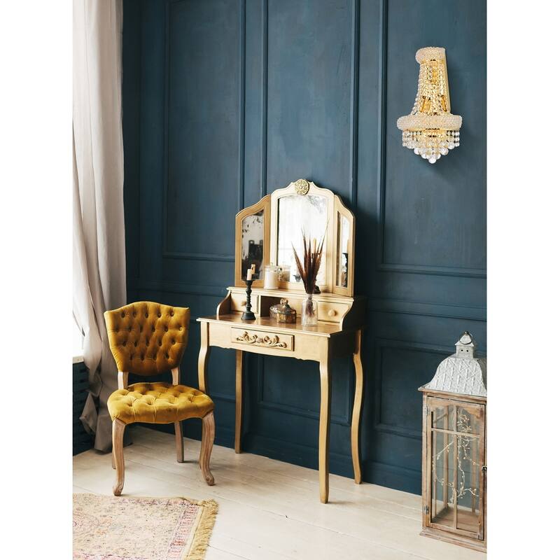 Fleur Illumination 4 light Gold Wall Sconce