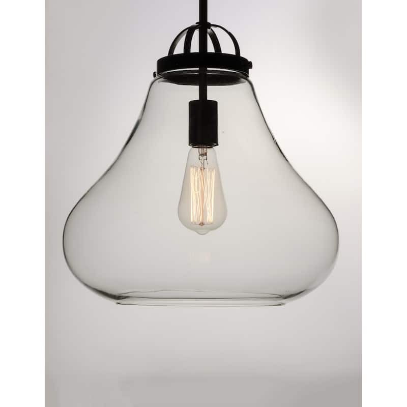 Stella 1-Light Pendant - satin nickel