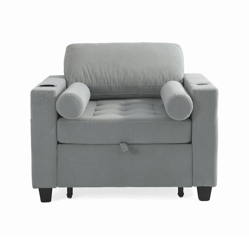 3-in-1 Adjustable Sleeper Sofa Bed Convertible Chair for Living Room
