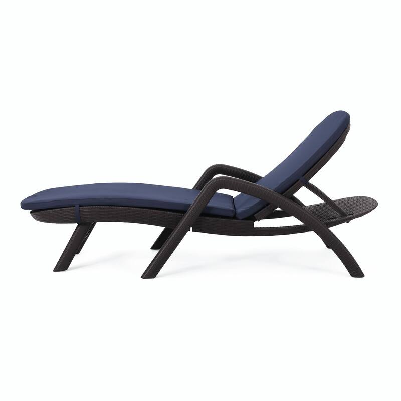 rgonomic Outdoor Chair with Wicker Texture - Durable, Comfortable Cushion, Stable Design