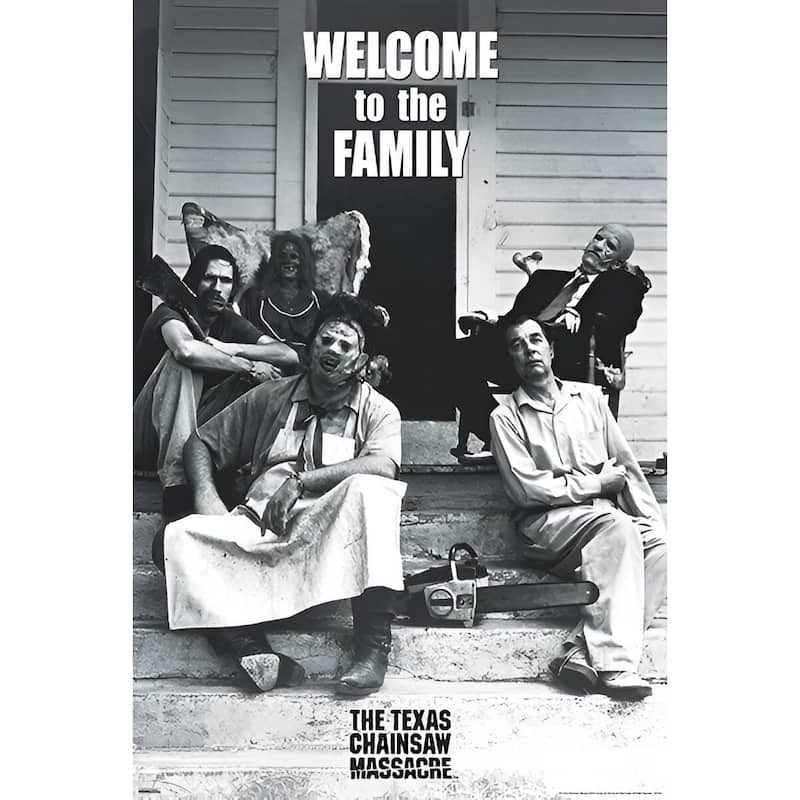 Texas Chainsaw Massacre - Welcome To The Family Art Poster - 24 x 36 Inch