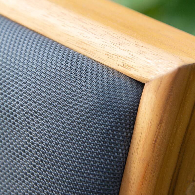 Cambridge Casual Napa Teak Wood Outdoor Adirondack Chairs with Padded Seat (Included Patio Cover)