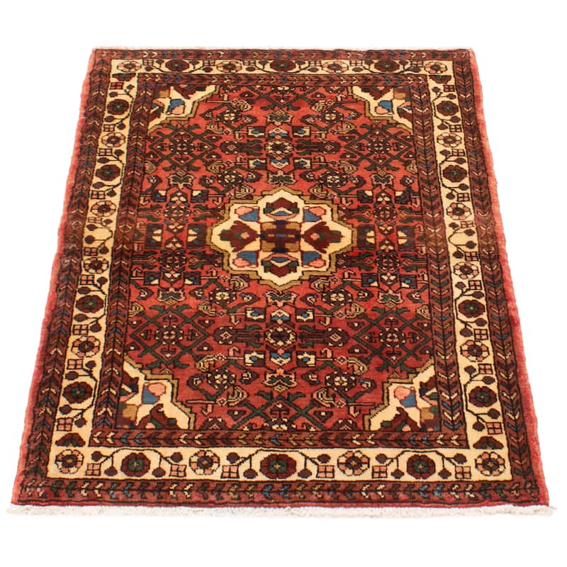 ECARPETGALLERY Hand-knotted Andelz Copper Wool Rug - 3'5 x 5'1