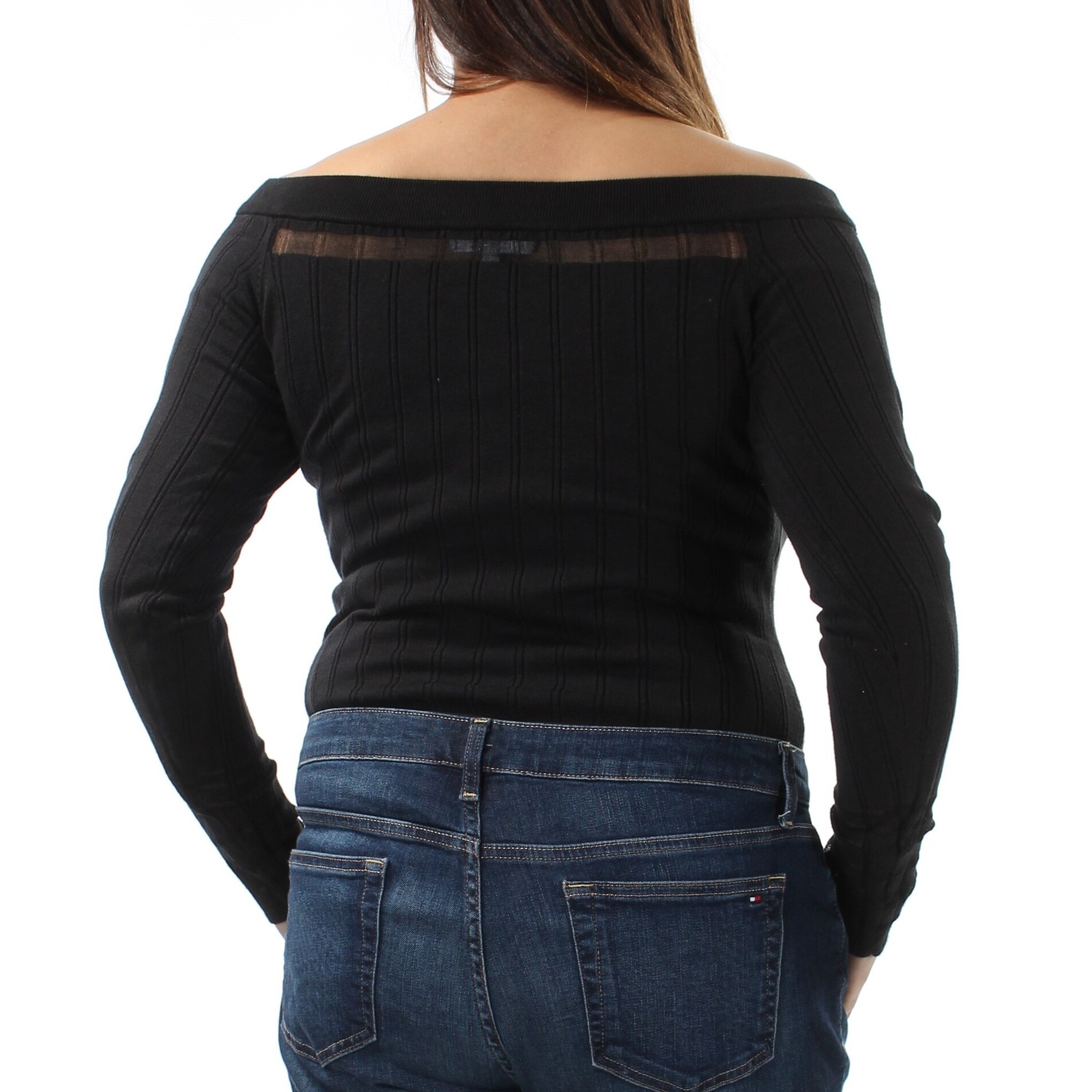Shop Marled Reunited Clothing Womens Black Long Sleeve Off