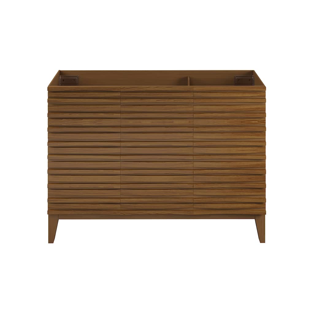 Cascade 48'' Bathroom Vanity In Brown Oak- Cabinet Only
